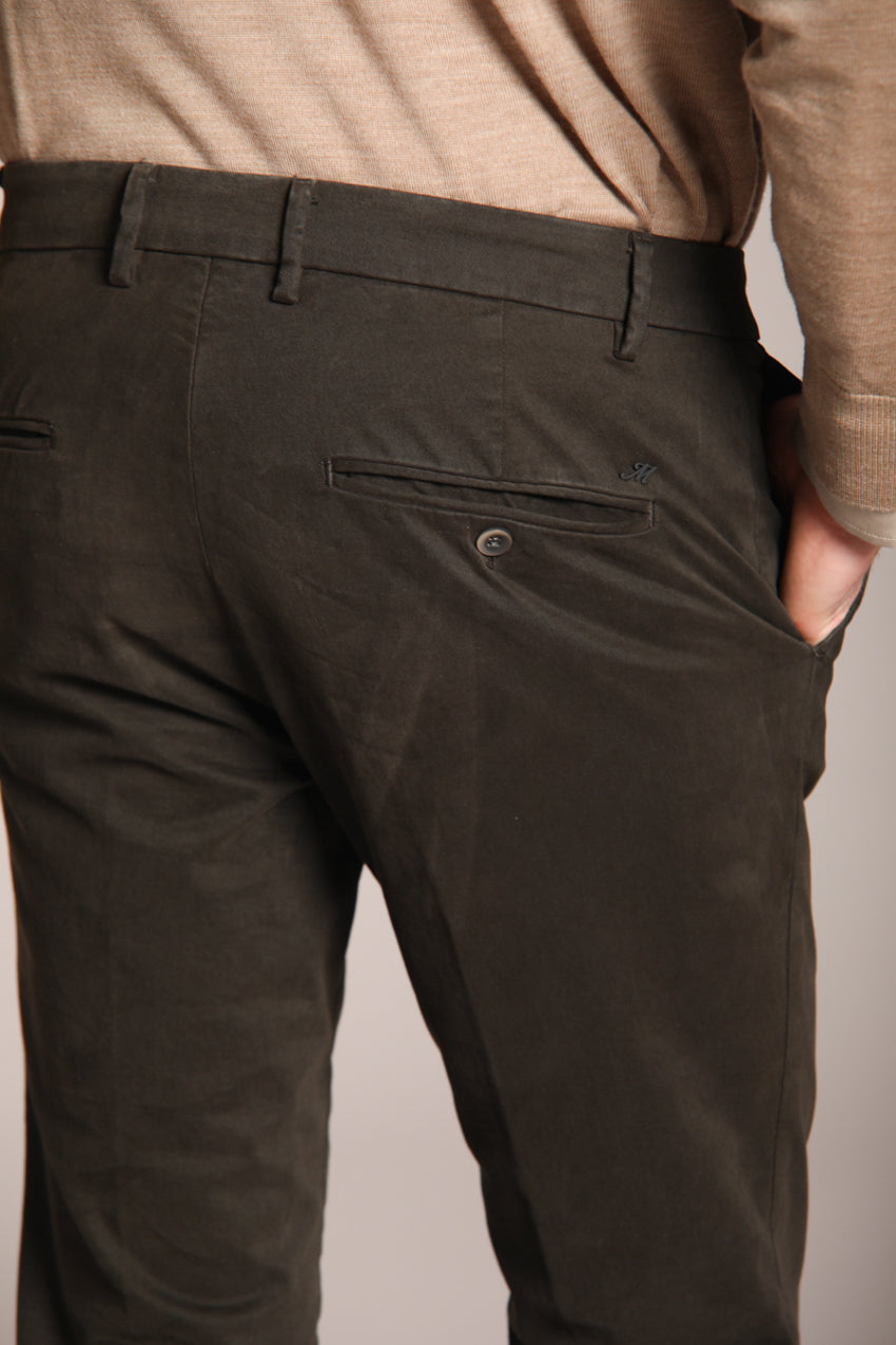 Milano Herren Chino Hose in Gabardine Stretch Extra Slim Fit ①