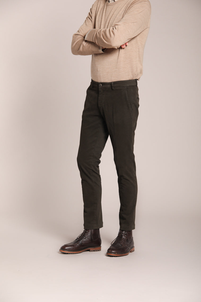 Milano Herren Chino Hose in Gabardine Stretch Extra Slim Fit ①