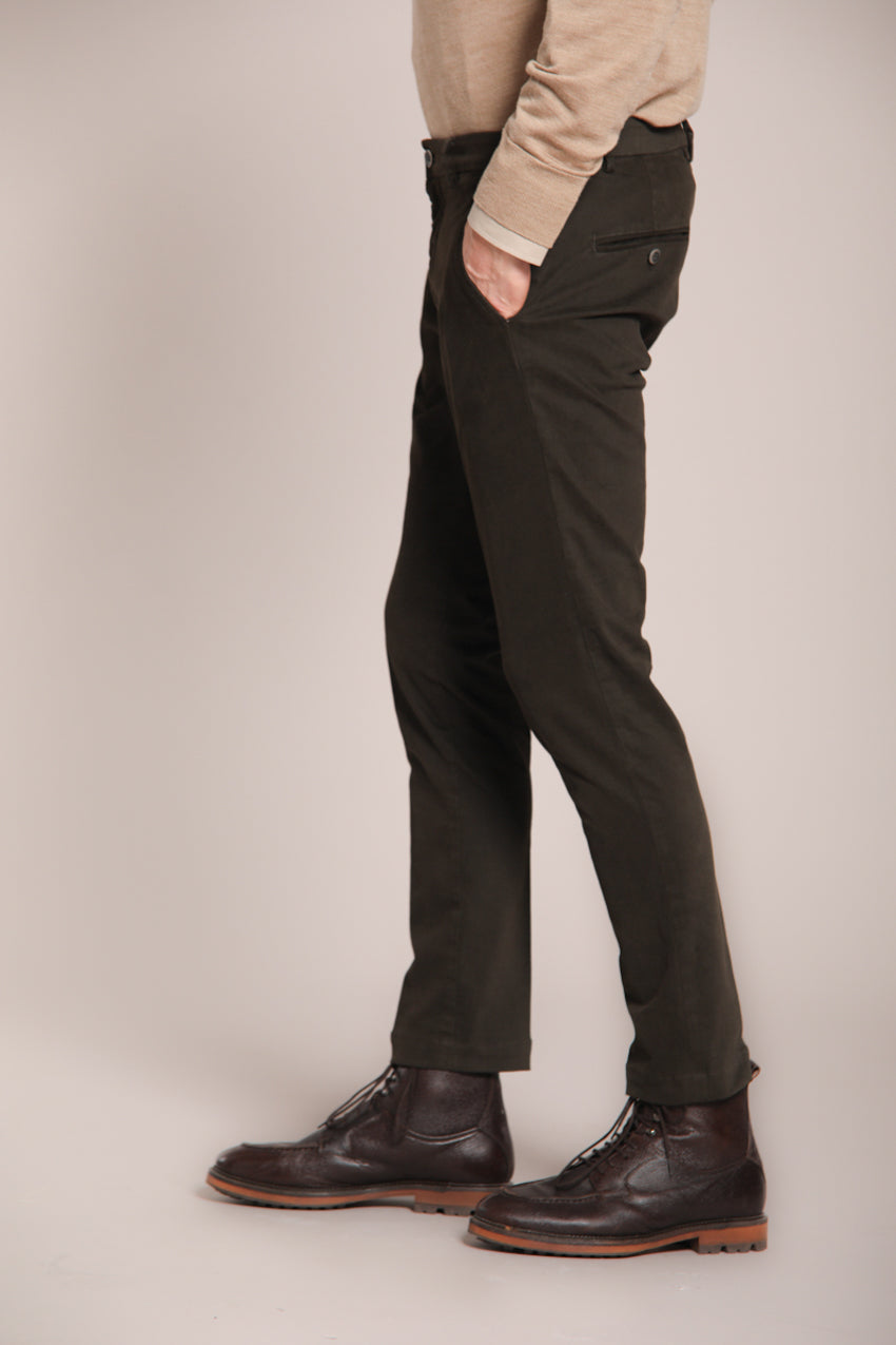 Milano Herren Chino Hose in Gabardine Stretch Extra Slim Fit ①