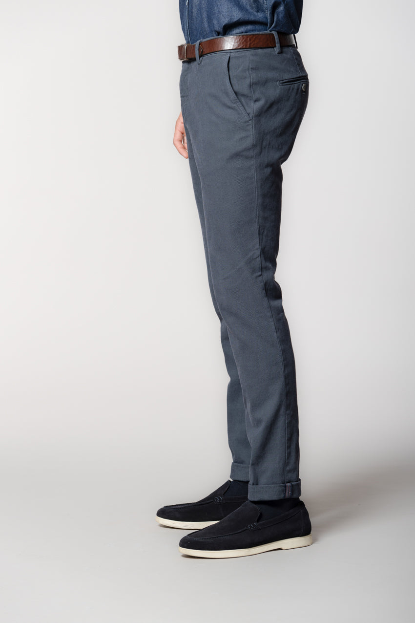 Milano pantalone chino uomo fantasia occhio di pernice extra slim fit
