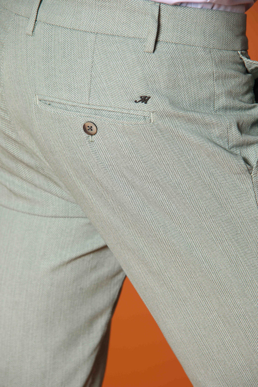 Milano pantalón chino hombre en espiga extra slim fit