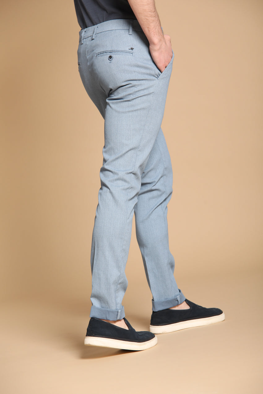 Milano pantalón chino hombre en espiga extra slim fit