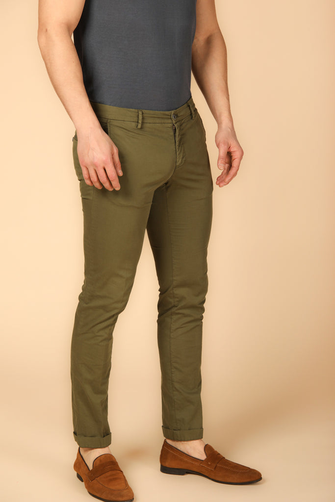 Image 2 of men's Milano Style chino pants in green, extra slim fit by Mason's