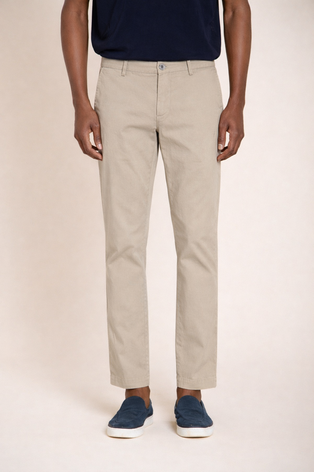Milano men's chino pants in stretch gabardine extra slim fit ①