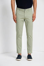 Milano men's chino pants in stretch gabardine extra slim fit ①