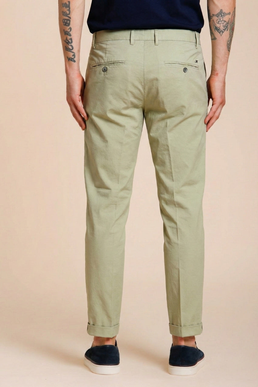 Milano men's chino pants in stretch gabardine extra slim fit ①