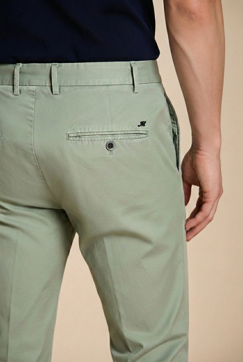 Milano men's chino pants in stretch gabardine extra slim fit ①