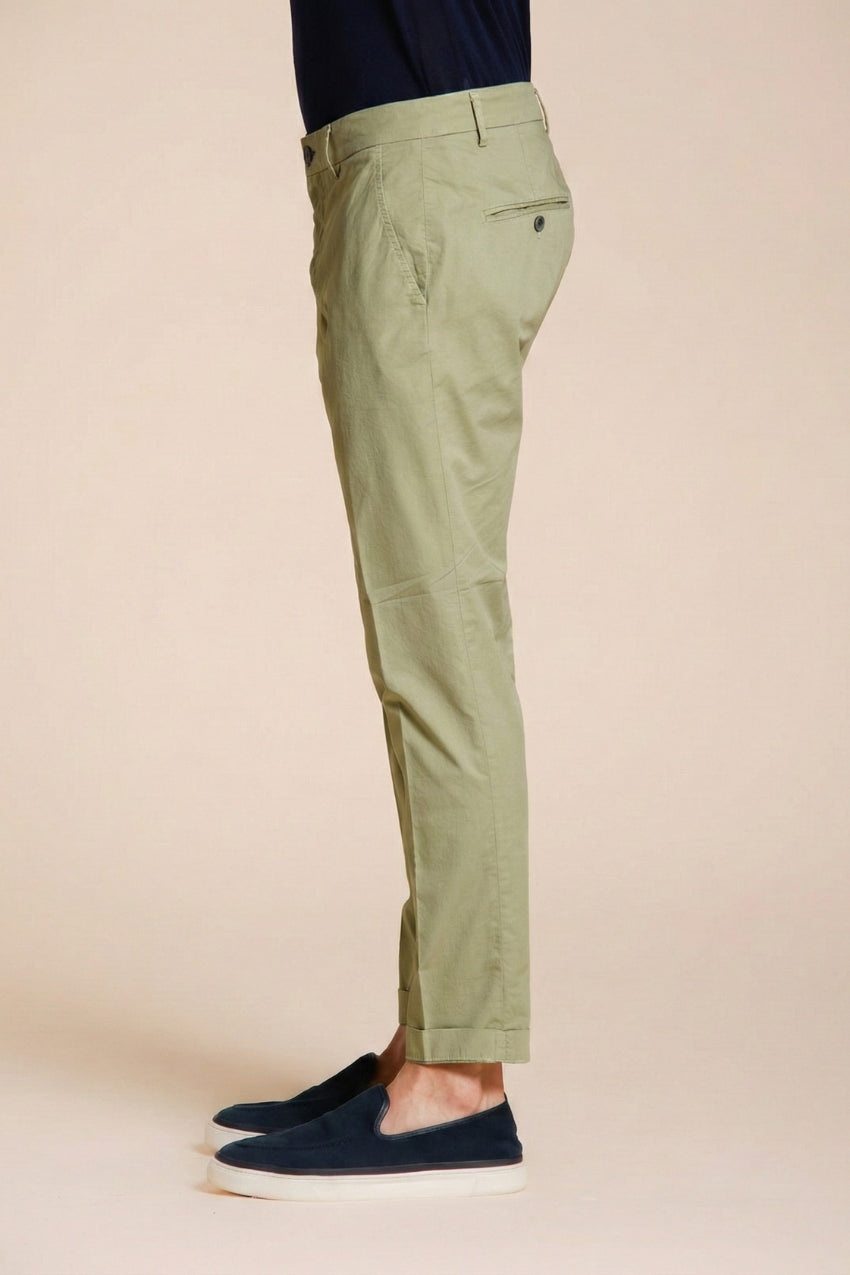 Milano men's chino pants in stretch gabardine extra slim fit ①