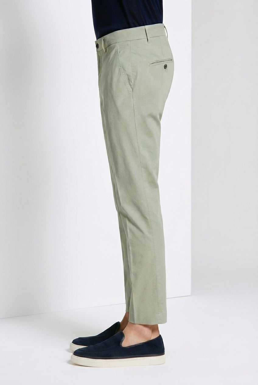 Milano men's chino pants in stretch gabardine extra slim fit ①
