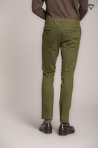 Milano men's chino pants in stretch gabardine extra slim fit ①