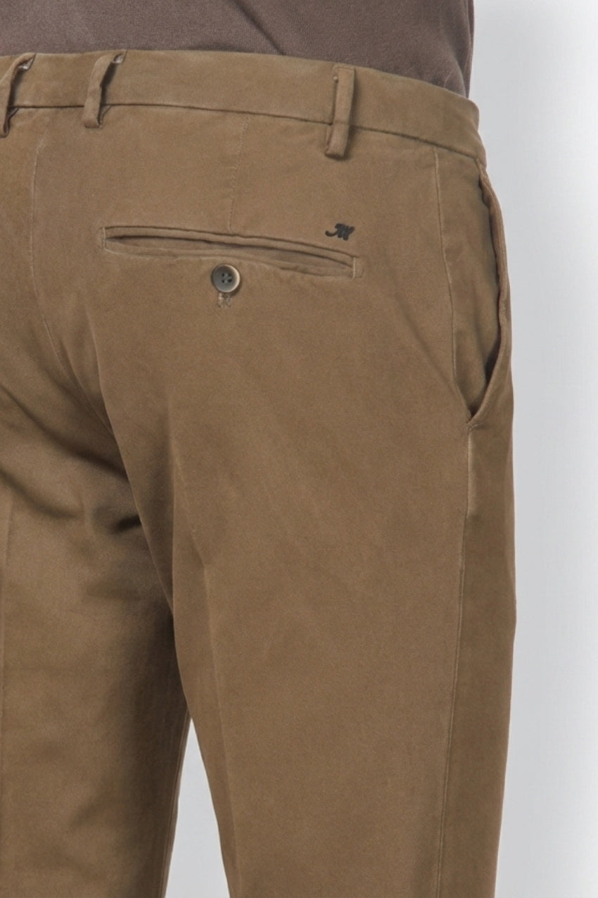Milano Chinohose Herren in Stretch-Gabardine, Extra Slim Fit ①