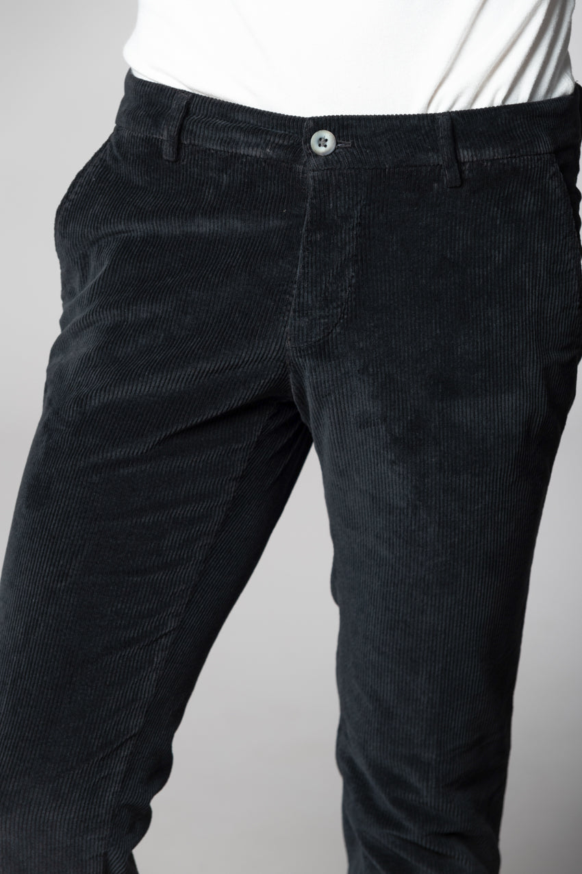Milano pantalon chino homme en velours 500 raies extra slim fit