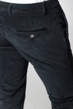 Milano pantalon chino homme en velours 500 raies extra slim fit
