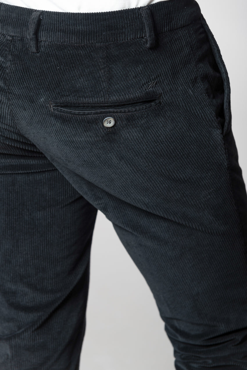Milano pantalon chino homme en velours 500 raies extra slim fit