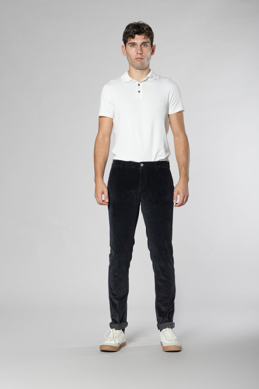 Milano pantalon chino homme en velours 500 raies extra slim fit