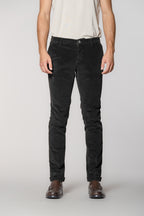 Milano pantalone chino uomo in velluto 500 righe extra slim fit