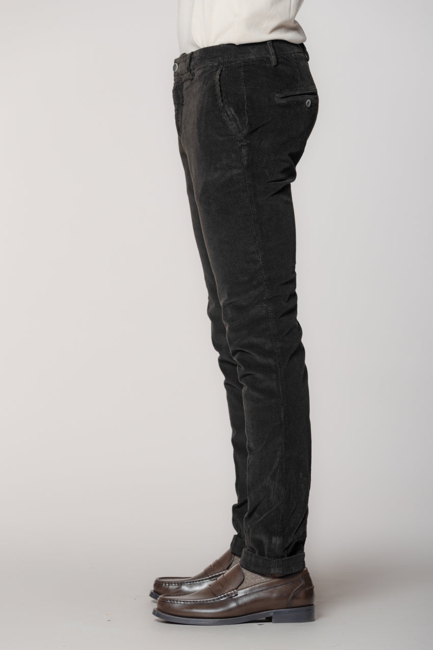 Milano pantalone chino uomo in velluto 500 righe extra slim fit