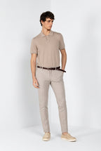 Milano pantalón chino hombre en espiga extra slim fit