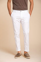 Milano men's chino pants in stretch gabardine extra slim fit ①
