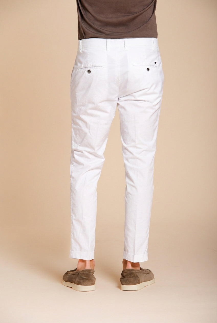 Milano men's chino pants in stretch gabardine extra slim fit ①