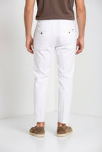 Milano men's chino pants in stretch gabardine extra slim fit ①