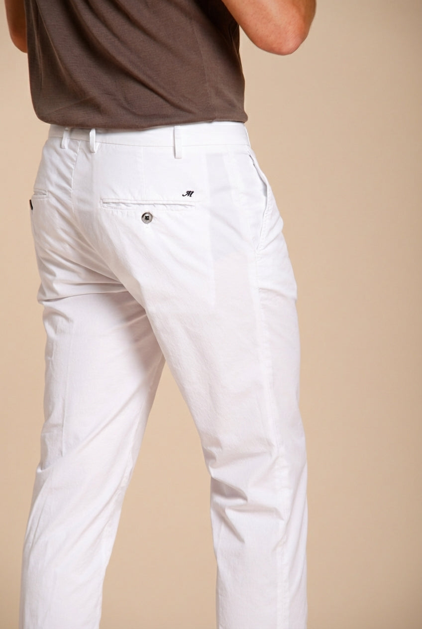 Milano men's chino pants in stretch gabardine extra slim fit ①