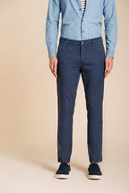 Milano pantalon chino homme en gabardine stretch extra slim fit ①