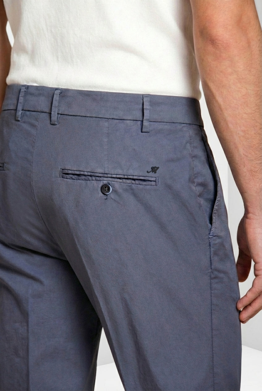 Milano men's chino pants in stretch gabardine extra slim fit ①