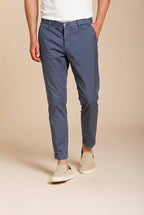 Milano men's chino pants in stretch gabardine extra slim fit ①