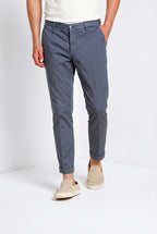 Milano men's chino pants in stretch gabardine extra slim fit ①