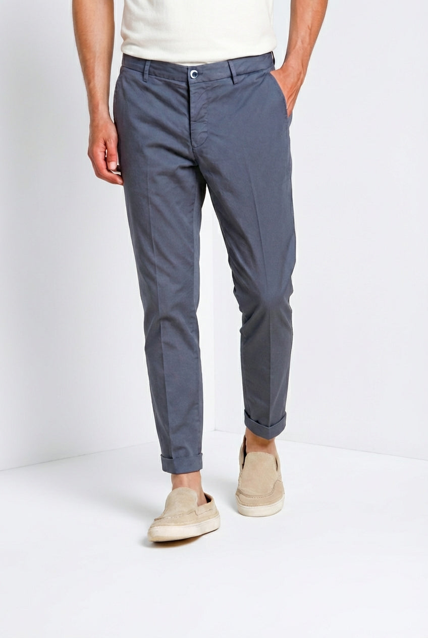 Milano Herren Chino Hose aus Stretch-Gabardine extra slim fit ①