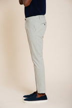 Milano pantalone chino uomo in gabardina stretch extra slim fit ①