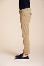 Milano pantalon chino homme en gabardine stretch extra slim fit ①