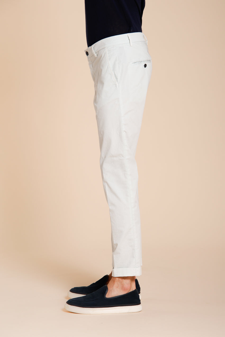 Milano pantalon chino homme en gabardine stretch extra slim fit ①