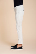 Milano pantalon chino homme en gabardine stretch extra slim fit ①
