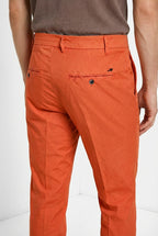 Milano pantalón chino hombre de gabardina stretch extra slim fit ①