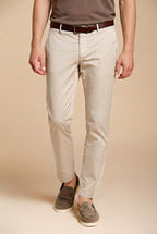 Milano men's chino pants in stretch gabardine extra slim fit ①