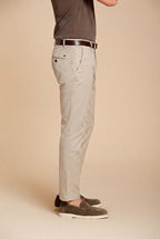 Milano men's chino pants in stretch gabardine extra slim fit ①
