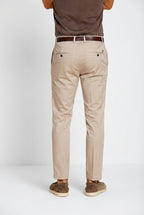 Milano men's chino pants in stretch gabardine extra slim fit ①