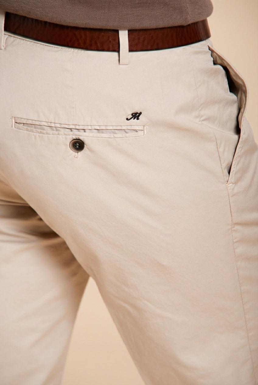 Milano men's chino pants in stretch gabardine extra slim fit ①