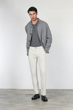 Milano pantalón chino de hombre en pana 500 rayas, extra slim fit ①