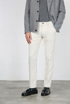 Milano pantalón chino de hombre en pana 500 rayas, extra slim fit ①