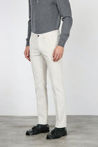 Milano pantalón chino de hombre en pana 500 rayas, extra slim fit ①