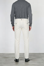 Milano pantalón chino de hombre en pana 500 rayas, extra slim fit ①