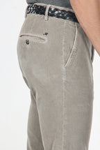 Milano pantalón chino de hombre en pana 500 rayas, extra slim fit ①