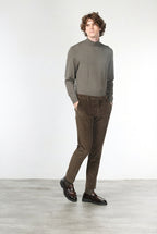Milano pantalón chino de hombre en pana 500 rayas, extra slim fit ①