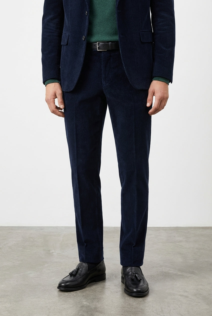 Milano pantalone chino uomo in velluto 500 righe extra slim fit ①