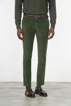Milano pantalón chino de hombre en pana 500 rayas, extra slim fit ①