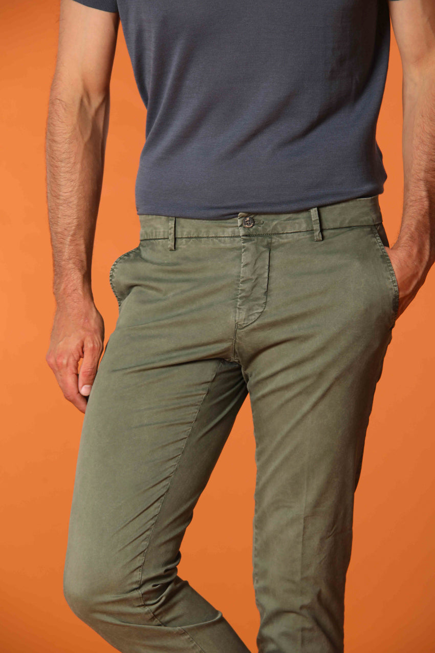 Milano Essential pantalón chino en algodón pima twill stretch Extra slim fit