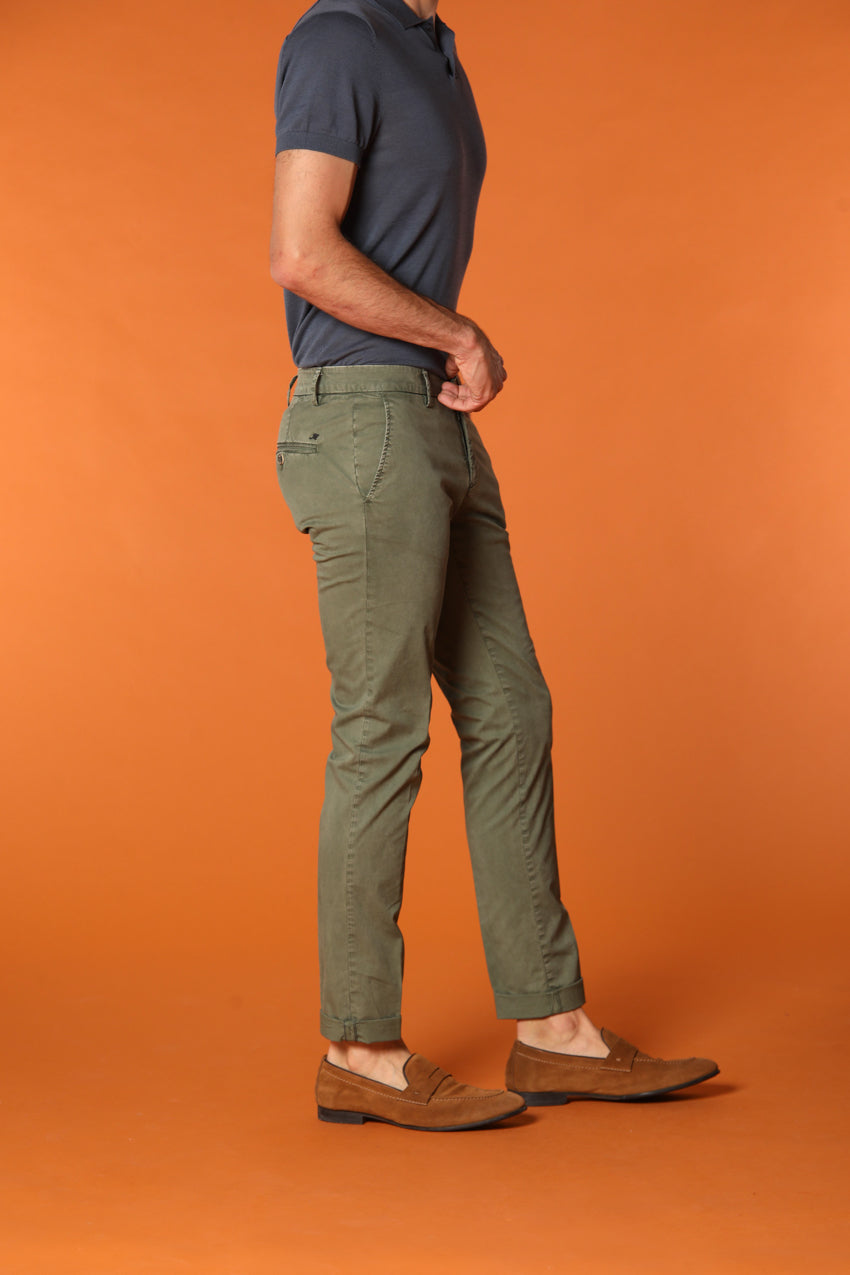 Milano Essential pantalón chino en algodón pima twill stretch Extra slim fit